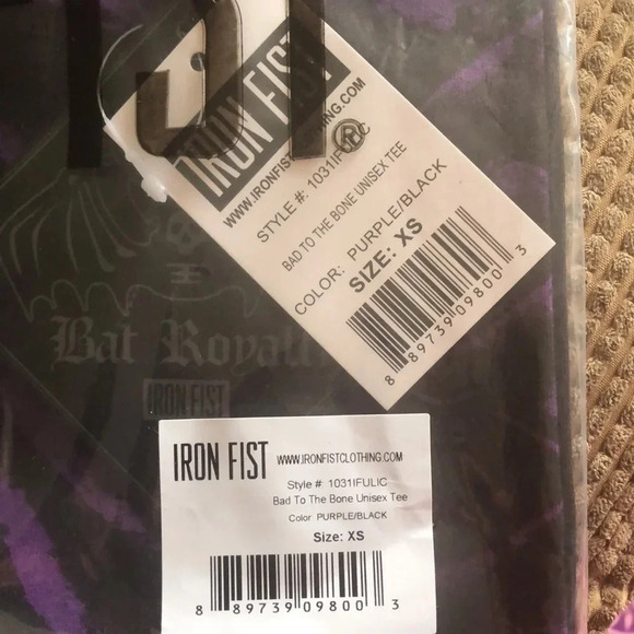 Iron Fist X Bat Royalty Bad to the Bone Unisex Tee - Picture 6 of 15